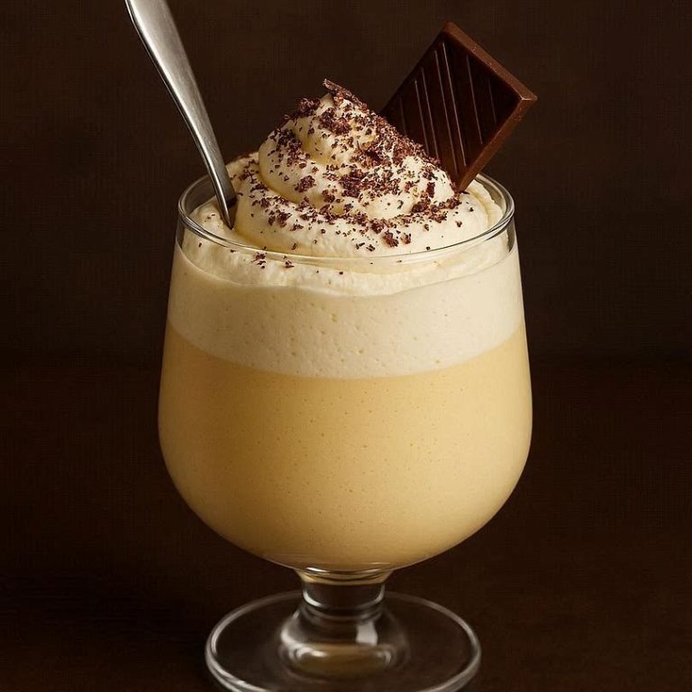Eierlikör-Löffeltraum Cremiger Vanillequark in Gläsern mit heißen Kirschen, frisch angerichtet als schnelles Dessert mit warm‑kalt‑Kontrast.