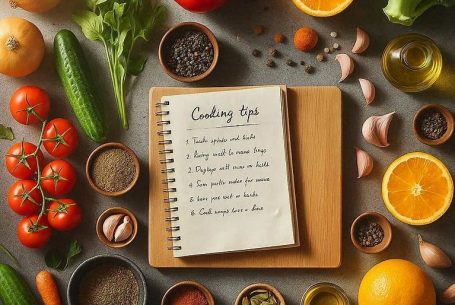 Frischer Fenchel-Salat mit Orangen und Walnüssen angerichtet auf einem Teller. Rezept von byKochmuffel.de